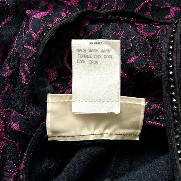 Vintage 90s Gunne Sax Jessica McClintock Lace Gown Cocktail Dress Whimsigoth S - Picture 10 of 10